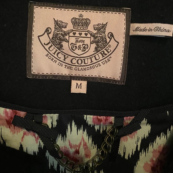 JUICY COUTUR BLACK JACKET SIZE M - Picture 2 of 5